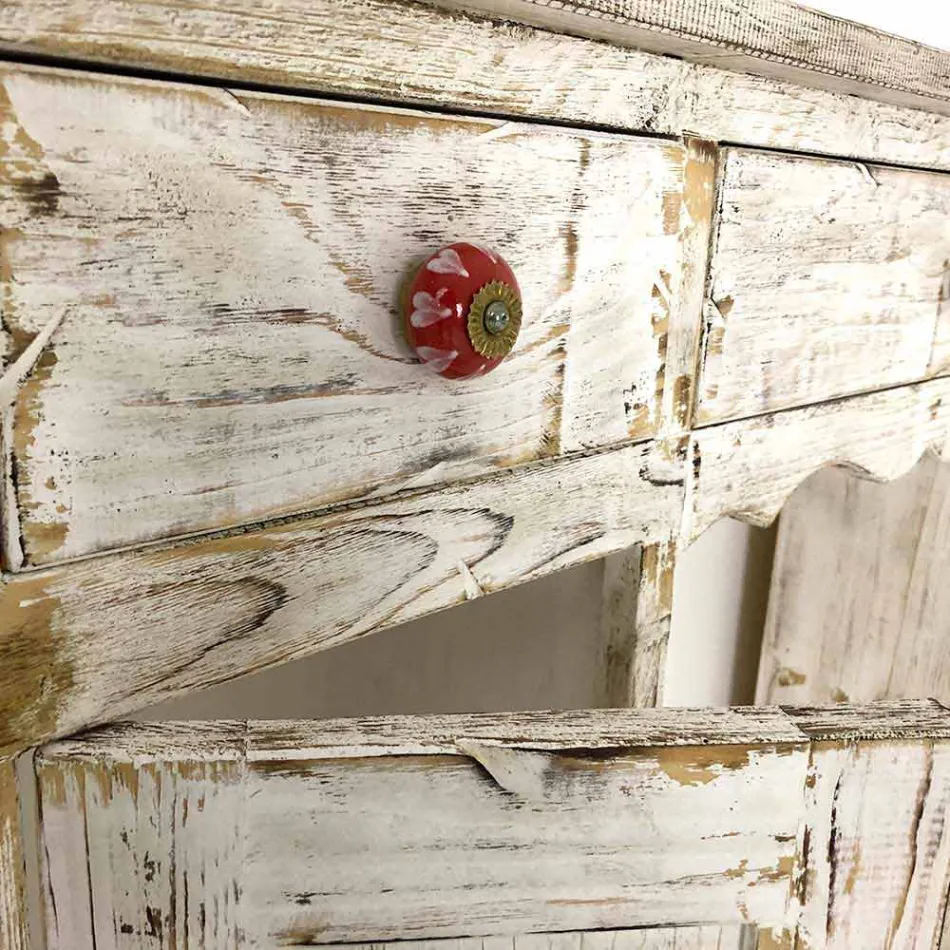 Konsol i punuar me dorë në Dru të Bredhit të Ngurtë Prodhuar në Itali - Carminia Viadurini