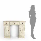 Konsol i punuar me dorë në Dru të Bredhit të Ngurtë Prodhuar në Itali - Carminia Viadurini