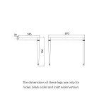 Konsolë banjo me pllaka të bardhë Vintage 105 cm me këmbë, e bërë në Itali - Marwa Viadurini