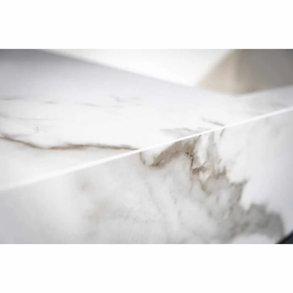 Lavaman i integruar i konsolës së banjës dhe rafti i pezulluar në përfundimet e Gres 4 - Rampina Viadurini