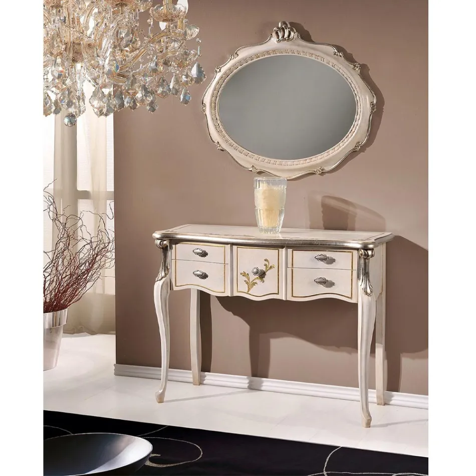 Konzola klasike prej druri 3 ose 5 sirtarë luksoze Prodhuar në Itali - Londër Viadurini