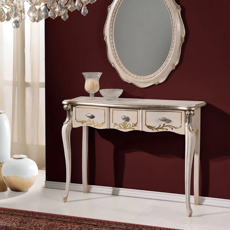 Konzola klasike prej druri 3 ose 5 sirtarë luksoze Prodhuar në Itali - Londër Viadurini