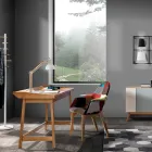 Konsolë me Tavolinë PC në MDF dhe Dru - Futboll Viadurini