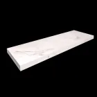 Konsolë banjo me lavaman dhe raft në gresi prej porcelani 4 përfundime - Ramina Viadurini