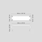 Konzollë për dizajn me katër këmbë në çelik MDF dhe Luigi Viadurini