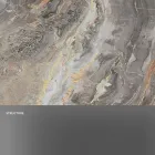 Konsolë për dizajn me majë mermeri dhe bazë qelqi prodhuar në Itali - Molino Viadurini