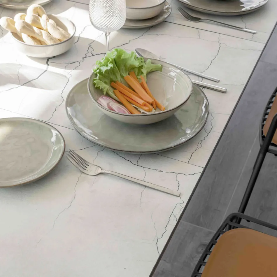 Konsolë e zgjeruar e jashtme me bazë metalike dhe majë Hpl - Aghetto Viadurini