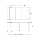 Konsolë e zgjeruar e jashtme me bazë metalike dhe majë Hpl - Aghetto Viadurini