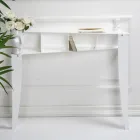 Konsolë fikse me 4 ndarje për ruajtjen e objekteve në PMMA Made in Italy - Aladdin Viadurini