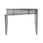 Konsolë fikse me 4 ndarje për ruajtjen e objekteve në PMMA Made in Italy - Aladdin Viadurini