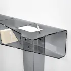 Konsolë fikse me 4 ndarje për ruajtjen e objekteve në PMMA Made in Italy - Aladdin Viadurini