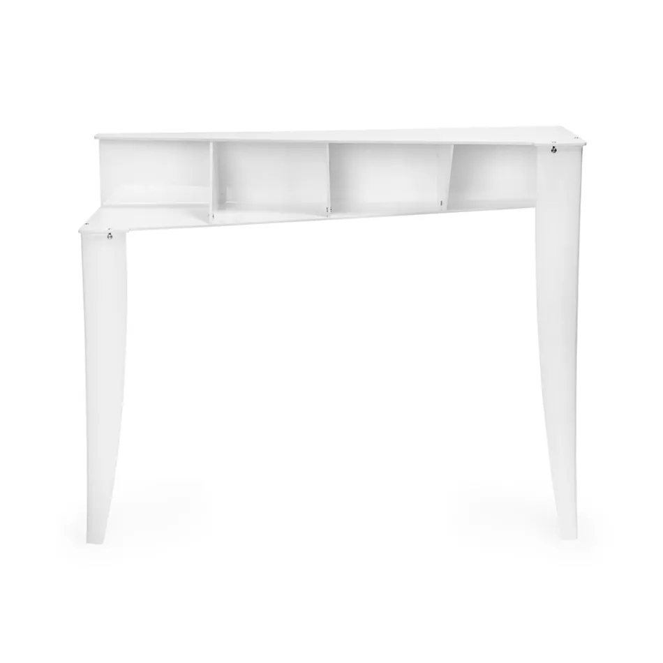 Konsolë fikse me 4 ndarje për ruajtjen e objekteve në PMMA Made in Italy - Aladdin Viadurini