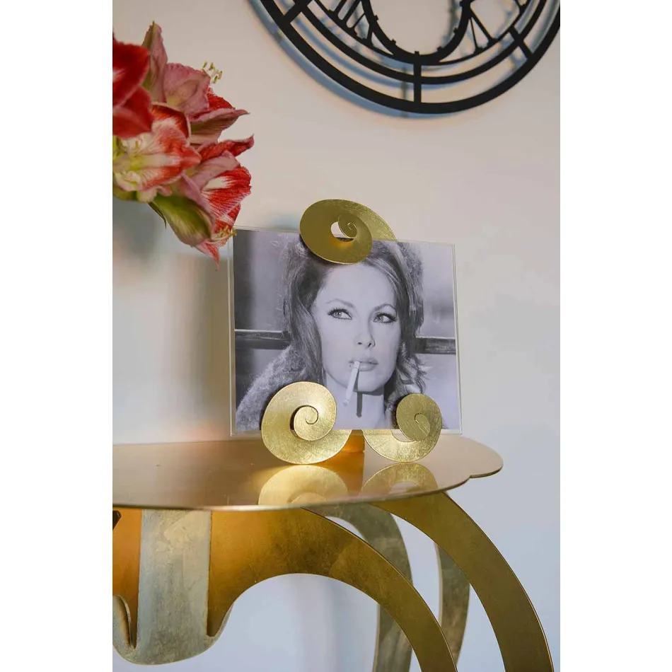 Konsol i hekurt me ngjyra me dizajn modern të prodhuar në Itali - Barbata Viadurini