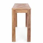 Console in El Recycled Wood Elm with Top Homemotion Design - Galanga Viadurini