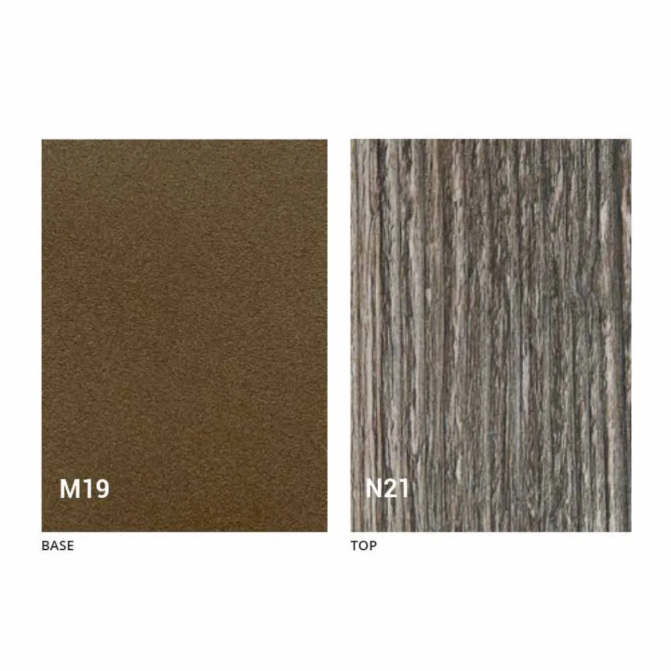 Konsolë në dru dhe metal të zgjerueshëm deri në 295 cm prodhuar në Itali - Timedio Viadurini