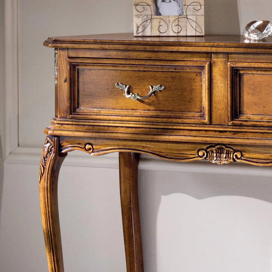 Konsola klasike e hyrjes prej druri me sirtarë Prodhuar në Itali - Richard Viadurini