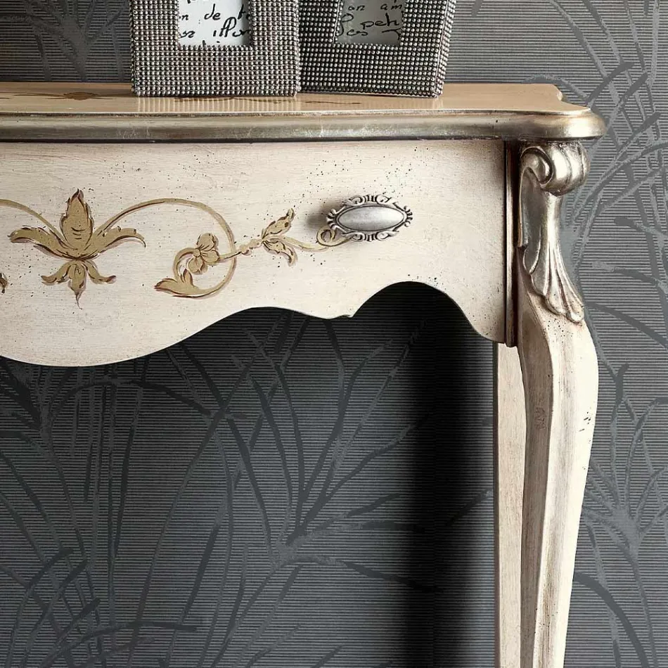 Konzola e hyrjes klasike prej druri me sirtar Prodhuar në Itali - Ottaviano Viadurini