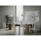 Konzola moderne e zgjatur 296 cm në dru melamine Prodhuar në Itali - Ariella Viadurini