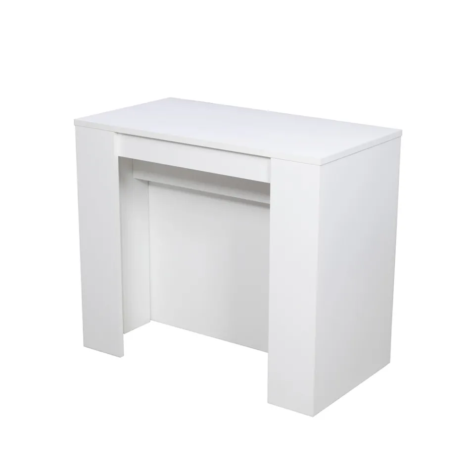 Konzola moderne e zgjatur 296 cm në dru melamine Prodhuar në Itali - Ariella Viadurini