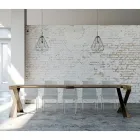 Konzola moderne e zgjatur deri në 300 cm me kornizë antraciti Prodhuar në Itali - Avventura Viadurini