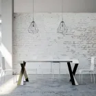 Konzola moderne e zgjatur deri në 300 cm me kornizë antraciti Prodhuar në Itali - Avventura Viadurini