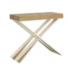 Konzola moderne e zgjatur deri në 300 cm me kornizë të bardhë Prodhuar në Itali - Pasqyrë Viadurini