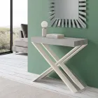 Konzola moderne e zgjatur deri në 300 cm me kornizë të bardhë Prodhuar në Itali - Pasqyrë Viadurini