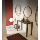 Konsolë moderne e zgjerueshme në dru lisi dhe metal prodhuar në Itali - Nappo Viadurini