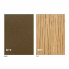 Konsolë moderne e zgjerueshme në dru lisi dhe metal prodhuar në Itali - Nappo Viadurini