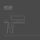 Konsolë Moderne e Dizajnit Minimal në Metal me Ngjyrë Prodhuar në Itali - Benjamin Viadurini