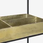 Konsolë moderne dhe elegante e dizajnit në lëvizje çeliku dhe qelqi - Malpensa Viadurini