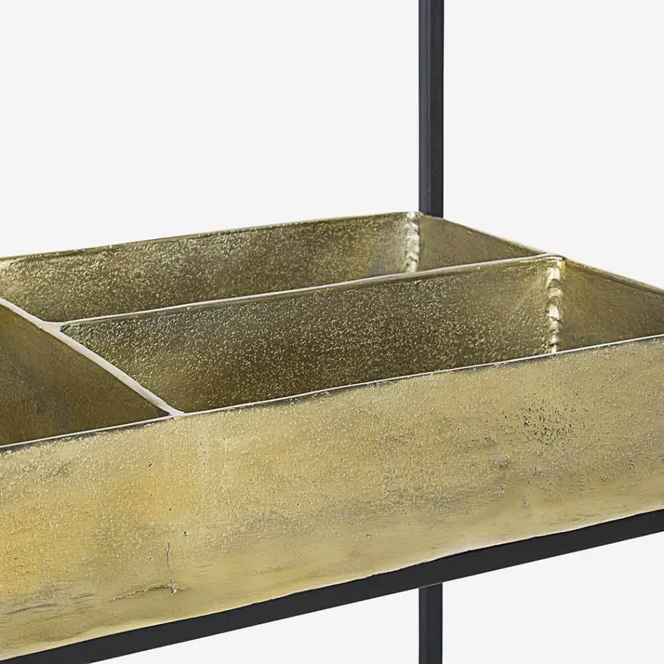 Konsolë moderne dhe elegante e dizajnit në lëvizje çeliku dhe qelqi - Malpensa Viadurini