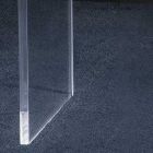Konzola e dhomës së ndenjes në kristal akrilik minimal transparent - Amedea Viadurini
