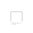 Konzola e dhomës së ndenjes në kristal akrilik minimal transparent - Amedea Viadurini