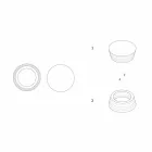 Enë luksoze e petëzuar nga mermeri në qendër - Leonida Viadurini