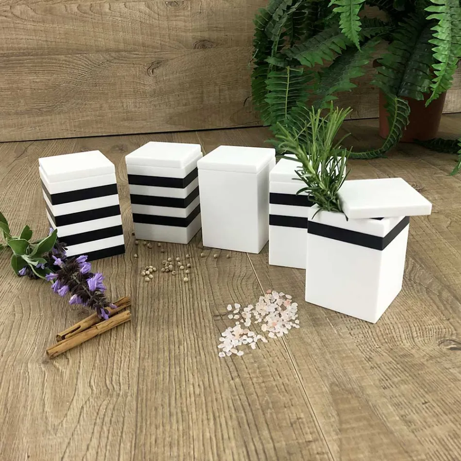 Enë erëza me kapak Corian Italian me Cilësi të Lartë - Erëza Viadurini