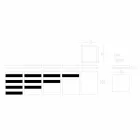 Enë erëzash me kapak në të bardhë dhe të zezë Corian 5 përfundon - pikante Viadurini