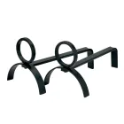Pale Oxhaku Metal Andirons Lartësia 21 cm Prodhuar në Itali - Sari Viadurini