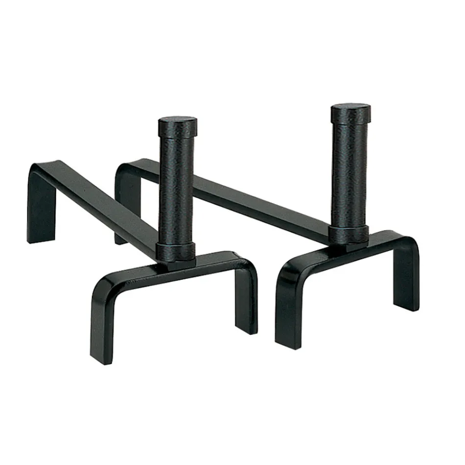 Pale Oxhaku Metal Andirons Lartësia 22 cm Prodhuar në Itali - Tucano Viadurini