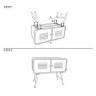 Çifti i tavolinave të stilit industrial për dhomën e ndenjes Dizajn modern në Hekur - Cuna Viadurini