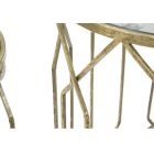Çifti i tavolinave të kafesë prej ari të hekurt me pjesën e sipërme të xhamit të rrumbullakët - Etro Viadurini