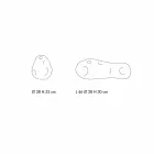 Çift vazo dekorative xhami në lulëzim, prodhuar në Itali - Pedro Viadurini