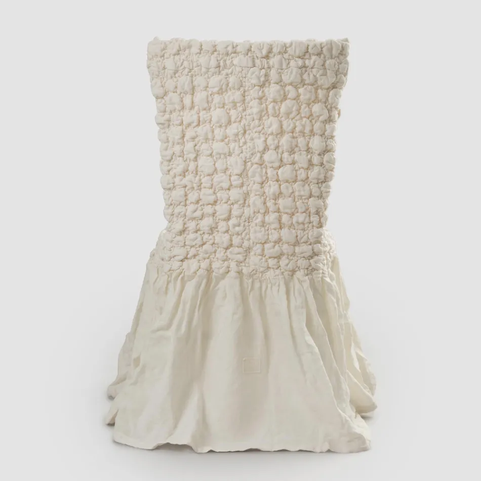 Mbulesa elegante karrige me mbështetëse për dhomën e ndenjes në Lino të Qëndisura - Panteo Viadurini