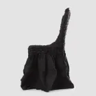 Mbulesa elegante karrige me mbështetëse për dhomën e ndenjes në Lino të Qëndisura - Panteo Viadurini