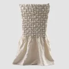 Mbulesa elegante karrige me mbështetëse për dhomën e ndenjes në Lino të Qëndisura - Panteo Viadurini