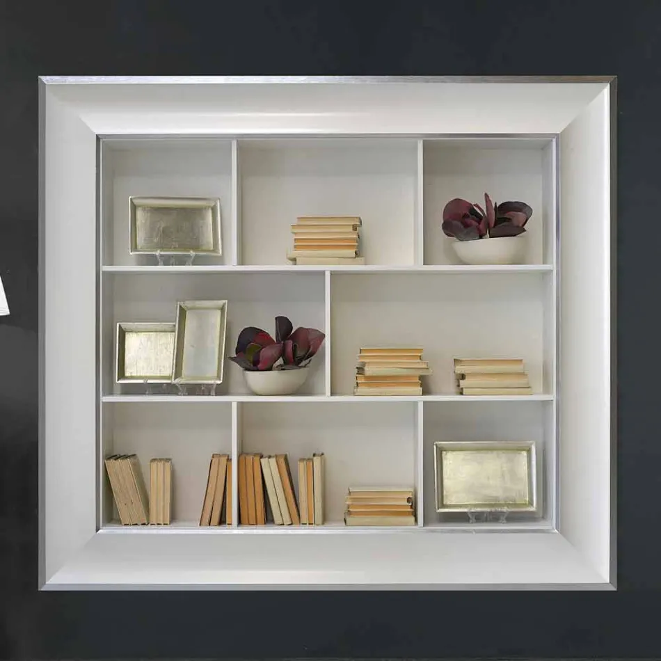 Kornizë mbajtëse plazme murale prej druri të punuar me dorë të bërë në Itali Tommaso Viadurini