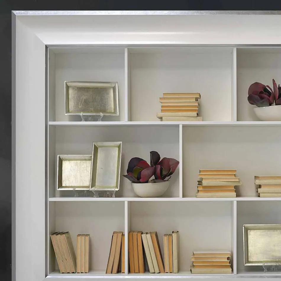 Kornizë mbajtëse plazme murale prej druri të punuar me dorë të bërë në Itali Tommaso Viadurini