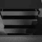 2 bufe ne ngjyre te zeze me 2 dyer dhe komodine e levizshme Flora Viadurini