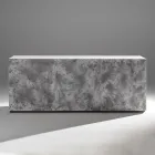 Bufe me 3 Dyer dhe 3 Rafte të Brendshme në Dru dhe MDF - Pesci Viadurini