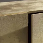 Bufe me 3 Dyer dhe 3 Rafte të Brendshme në Dru dhe MDF - Pesci Viadurini